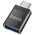  Дата-кабель Hoco UA17 Type-C male to USB female USB3.0 adapter black 