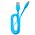  Кабель Maxvi MC-01F blue USB-A-microUSB, 2A 