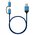  Кабель Maxvi MC-12ML blue, 2 в1, USB-A-microUSB/Lightning, 2A 