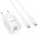  Зарядное устройство HOCO C147A Charm PD20W+QC3.0 charger set (Type-c to Type-c) (EU) White 