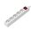  Сетевой фильтр Maxvi SP-130, 10A, 2300Вт, 5 гнезд, земля, 3м, белый 