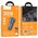  АЗУ HOCO Z57A Glorious 1USB, 1Type-C 30Вт, PD/QC/AFC/FCP, кабель Type-C, 8-pin, 1.0м черный, оранжевая вставка 