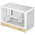  Корпус Deepcool CH260 Wood WH, TG, mini-ITX, mATX, белый 