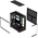  Корпус Thermalright TL-M10 Vision Black, без БП, Mini-Tower, TG, LCD, ARGB, no fans, 2xUSB-A 3.0, 1xUSB Type-C, mATX, mITX 