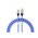  Кабель Baseus CAKW000403 CoolPlay Series Fast Charging Cable USB to iP 2.4A 1m Blue 