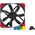  Кулер Noctua NF-S12A PWM chromax.black.swap (120x120x25mm, 4-pin 63.27CFM, 17.8dBA, 1200RPM, Black) 