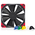  Кулер Noctua NF-F12 PWM chromax.black.swap (120x120x25mm, 4-pin 54.97CFM, 22.4dBA, 1500RPM, Black) 