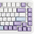  Клавиатура Ajazz AK820 Max Magnetic Switches фиолетовый/белый/синий 