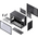  Корпус JONSBO D33 Black, mini-ITX, mATX, черный 