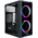  Корпус Ginzzu B177 2*USB 2.0,AU Fan 2*12 LED передняя и боковая панель стекло 