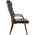  Кресло Бюрократ T-9928Walnut-CF черный кожа на ножках дерево 