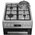  Кухонная плита Hotpoint HSG5F1HX серебристый 