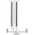  Кулер SAMA A40L WH (A40-WHWAYXOX-G) (240W, 4-pin PWM, 152mm, 4x6mm, ARGB, 1x120mm, 75.2CFM, 29dBA, 2200RPM, S: 1851/1700/1200) 