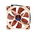  Кулер Noctua NF-A14 ULN (140x140x25mm, 3-pin, 46.97CFM, 11.9dBA, 800RPM, Beige/Brown) 