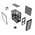  Корпус HSPD M336 (M336-TGBK-ARGB), без БП, Mesh Mini-tower, Black, TG, 0.45 SPCC, 2x140mm ARGB + 1x120mm mATX, mITX 160/340/184mm 2x2.5" 