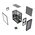  Корпус HSPD M334 (M334-TGBK-ARGB), без БП, Mesh Mini-tower, Black, TG, 0.45 SPCC, 2x140mm ARGB + 1x120mm mATX, mITX 160/340/184mm 2x2.5" 
