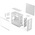  Корпус Fractal Design Pop 2 Air TG RGB White (FD-C-POA2A-04) без БП, Midi-Tower, 3x120mm, 1xUSB-C + 3.2 ATX, mITX 