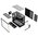  Корпус Powercase TX4 ARGB (CTX4TGMB-A4), TG, Type-C, 1x 360мм+1x120мм ARGB PWM Fans, ARGB+PWM Fan HUB, чёрный, mATX 