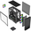  Корпус Powercase Intro ARGB (CJ235IB-A4), TG, Type-C, 4x 120mm ARGB PWM Fans, ARGB+PWM HUB, Nylon filters, чёрный, ATX 
