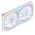  Вентилятор JONSBO XA-240WR (2 in 1) 242х123х28мм Reverse (PWM, ARGB LED, 700-1800об/мин, белый) Retail 
