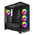  Корпус HSPD F550 (F550-TGBK-ARGB), без БП, Mid Tower, Black, TG, 0.7 SPCC, 4x120mm ARGB ATX, mITX 185/420/200mm 3x2.5" 