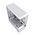  Корпус HSPD F560 (F560-TGWH), без БП, Mid Tower, White, TG, 0.6 SPCC, no fans ATX, mITX 165/410/180mm 2x2.5" 