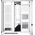  Корпус HSPD F550 (F550-TGWH), без БП, Mid Tower, White, TG, 0.7 SPCC, no fans ATX, mITX 185/420/200mm 3x2.5" 