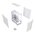  Корпус HSPD F560 (F560-TGWH), без БП, Mid Tower, White, TG, 0.6 SPCC, no fans ATX, mITX 165/410/180mm 2x2.5" 
