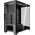  Корпус HSPD F550 (F550-TGBK), без БП, Mid Tower, Black, TG, 0.7 SPCC, no fans ATX, mITX 185/420/200mm 3x2.5" 