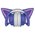  Наушники QUMO Party Cat mini ВТ 0050 синий/фолетовый (34913) 