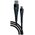  Дата-кабель Fishbone USB - Type-C, 3А, 1м, черный, Borasco 