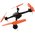  Квадрокоптер Hiper HQC-0001 Shadow FPV 1Mpix 720p WiFi ПДУ черный/оранжевый 