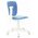  Кресло детское Бюрократ CH-W204NX/VELV86 голубой Velvet 86 крестов. пластик пластик белый 