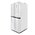  Холодильник GINZZU NFI-4414 белое стекло 