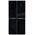  Холодильник GINZZU NFI-4414 черное стекло 