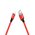  Дата-кабель HOCO X14 lightning 2м (чёрно-красный) 
