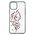  Чехол-накладка Kingxbar со стразами Swarovski для iPhone 11 Pro череп с цветами (чёрный) 