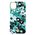  Чехол-накладка Kingxbar со стразами Swarovski для iPhone 11 цветы (зелёный) 