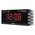  Часы-будильник Perfeo LED Luminous, черный корпус / зелёная подсветка (PF-663) 