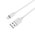  Дата-кабель BOROFONE BX14 LinkJet lightning 2м (белый) 