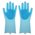  Силиконовые перчатки Magic silicone cleaning gloves голубой 