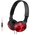  Наушники накладные Sony MDR-ZX310 1.2м красный 