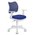  Кресло детское Бюрократ CH-W797/BL/TW-10 спинка сетка синий сиденье синий TW-10 колеса белый/синий (пластик белый) 