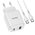  СЗУ Hoco C105A Stage dual port PD20W+QC3.0 charger, white 