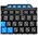  Клавиатура Oklick 750G FROST WAR черный/черный USB Multimedia for gamer 