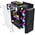  Корпус Powercase Mistral T4B (CMITB-L4), Tempered Glass, 4X 120MM 5-Color FAN, black, ATX 