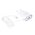  УЦ СЗУ Aspor А802 Micro цельный + 1USB (1,2м) (1А) Белый (ПУ) 