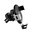  УЦ Автомобильный держатель HOCO CA56 Metal armour air outlet gravity, black silver (ПУ) 