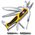  Нож перочинный Victorinox RangerGrip Boatsman (0.9798.MWC8) 130мм 22функций желтый/черный карт.коробка 