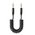  Аудио-кабель Deppa AUX (72182) 3.5мм-3.5мм, витой, 2м, черный 